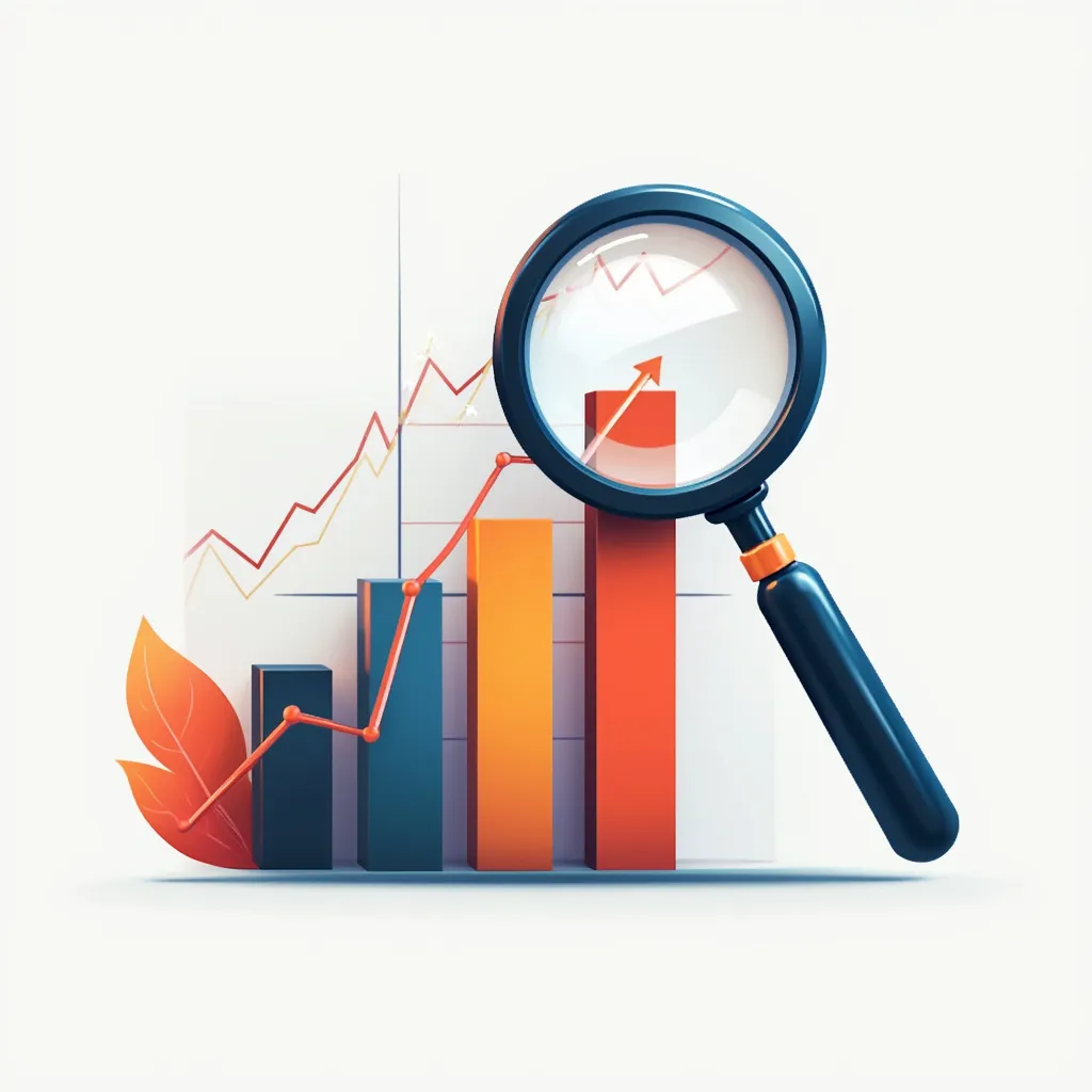 Ícono animado de análisis de mercado